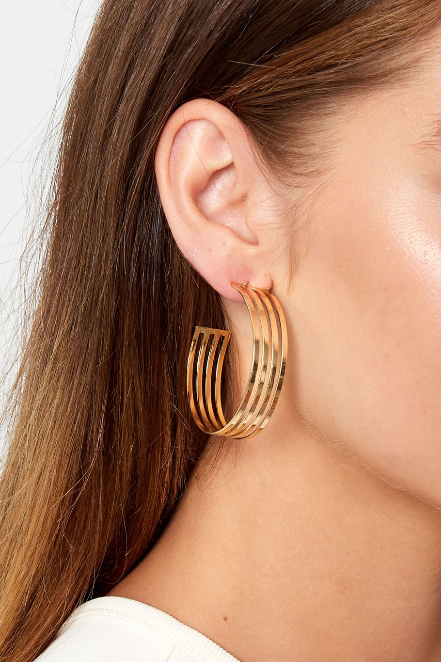 Multi-Band Hoop Earrings