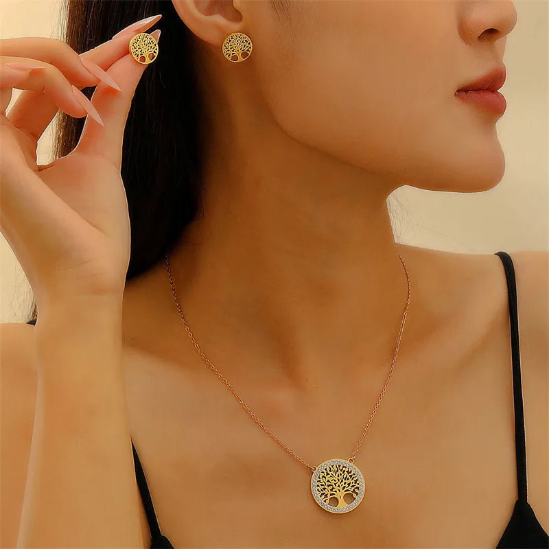 Tree of Life Stud Earrings