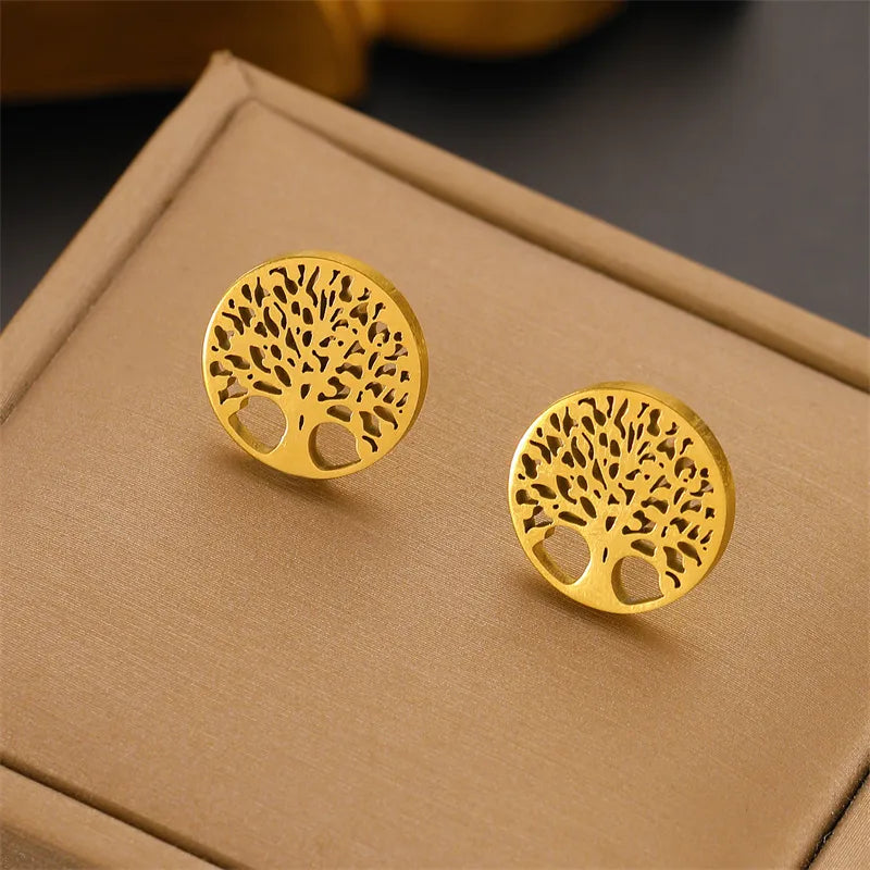 Tree of Life Stud Earrings